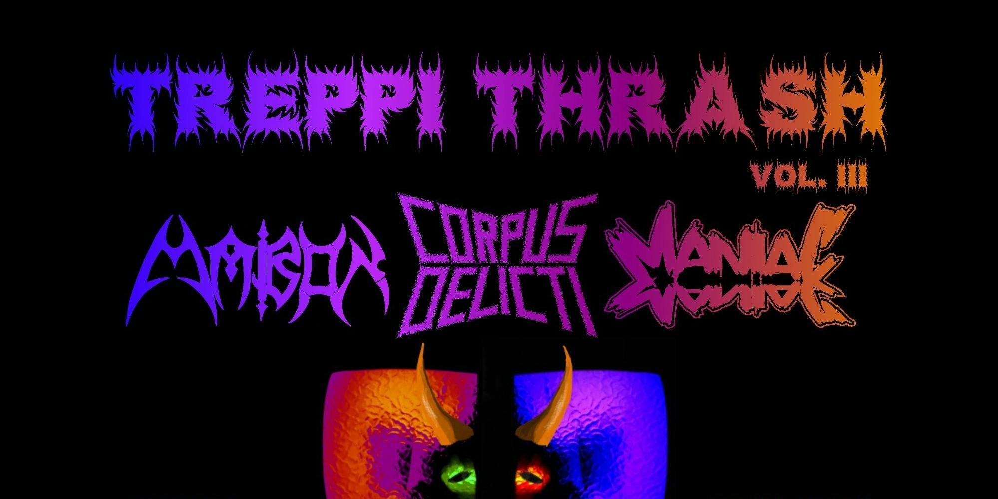 Titelbild Treppi Thrash mit Mabon + Corpus Delicti + Maniac
